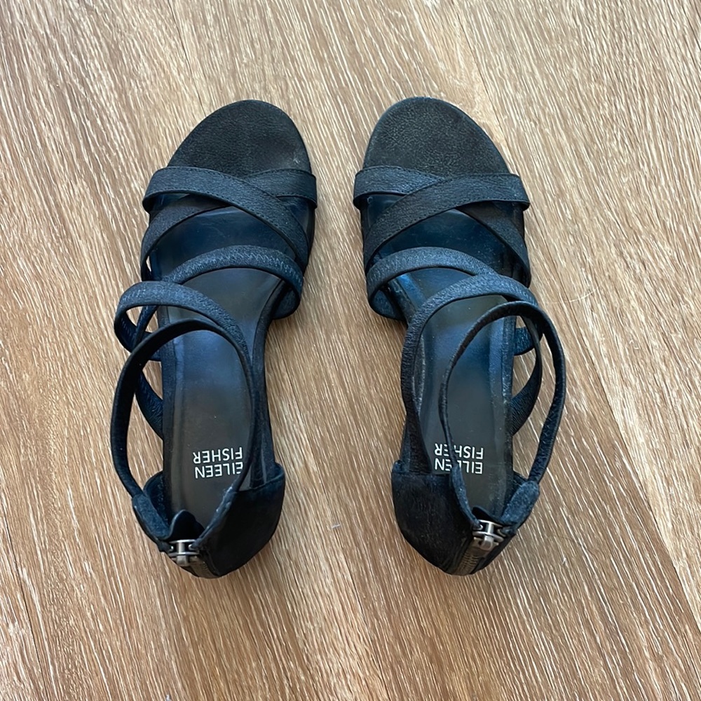 Black strappy sandals